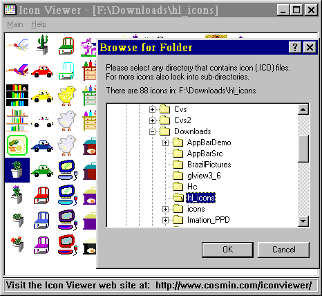 Icon Viewer 3.51 software screenshot