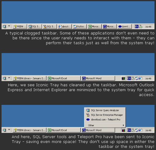 Iconic Tray 1.21 software screenshot