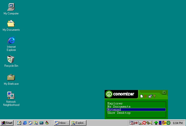 Iconomizer 2.52 software screenshot