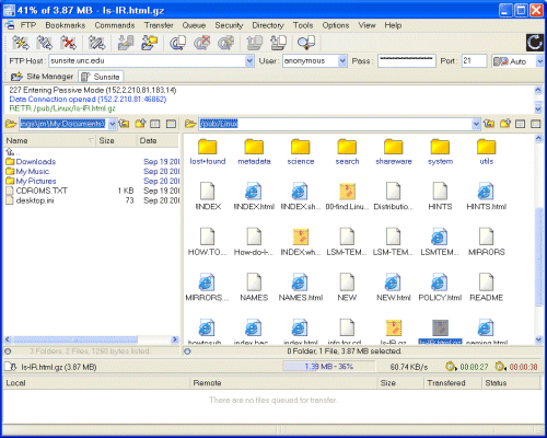 IglooFTP PRO 3.9 software screenshot