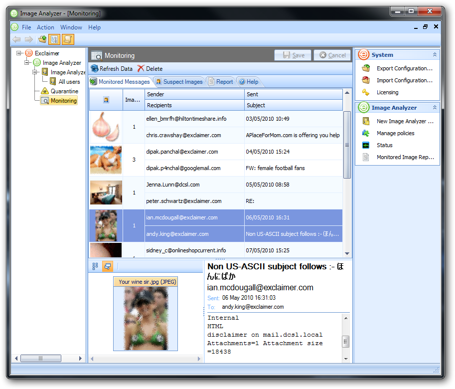 Image Analyzer 2.0.51031.0 software screenshot