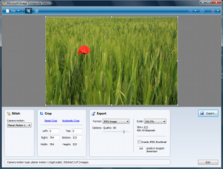 Image Composite Editor 2.0.3.0 software screenshot