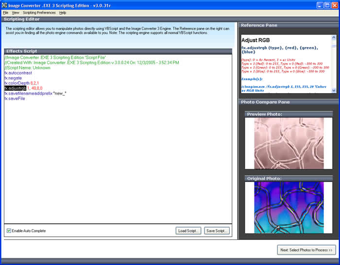 Image Converter .EXE 3 Scripting Edition 3.0.36 software screenshot