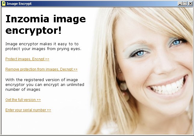 Image Encrypt 1.02 software screenshot