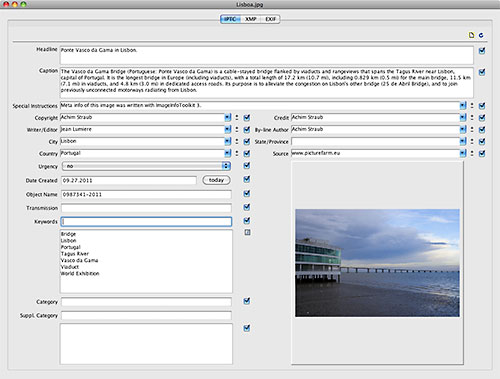 Image Info Toolkit 3.0 software screenshot