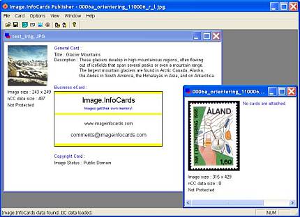 Image.InfoCards Publisher Personal Ed. 2.1 software screenshot