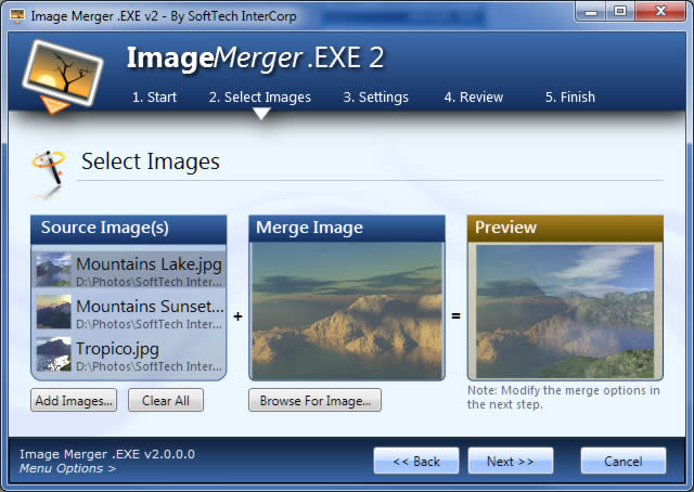 Image Merger .EXE 2.0.0.4 software screenshot