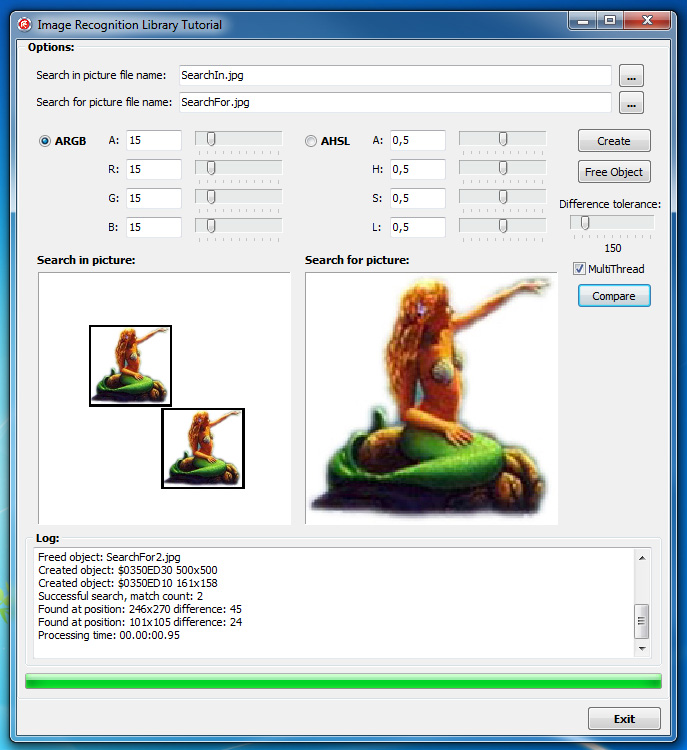Image Recognition Library 1.0.13.22 software screenshot