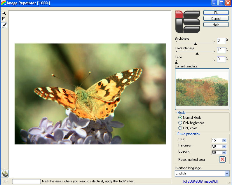 Image Repainter 1.5 software screenshot