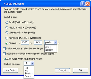 Image Resizer Powertoy Clone 3.0 Preview 3 software screenshot