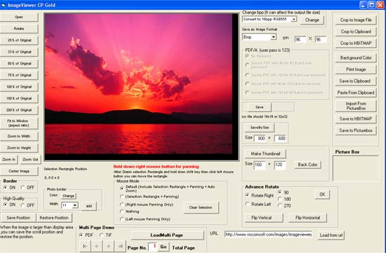 Image Viewer CP Gold ActiveX 10.5 software screenshot