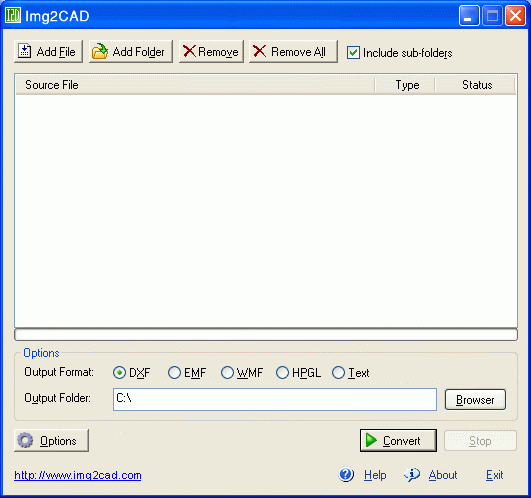 Image2DXF 7.0 software screenshot