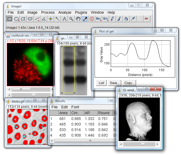 ImageJ 1.50n software screenshot