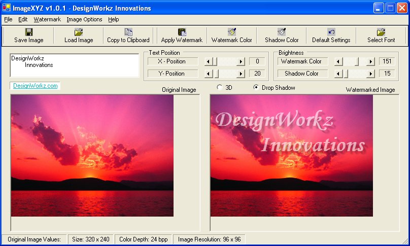 ImageXYZ 1.0.1 software screenshot