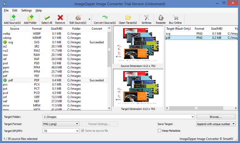 ImageZipper Image Converter 1.0.0 software screenshot