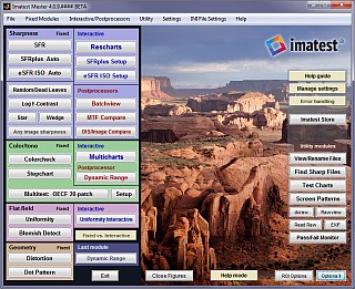 Imatest Master 4.5.17 software screenshot