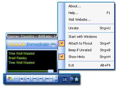 Immedirate 1.0.0.0 software screenshot