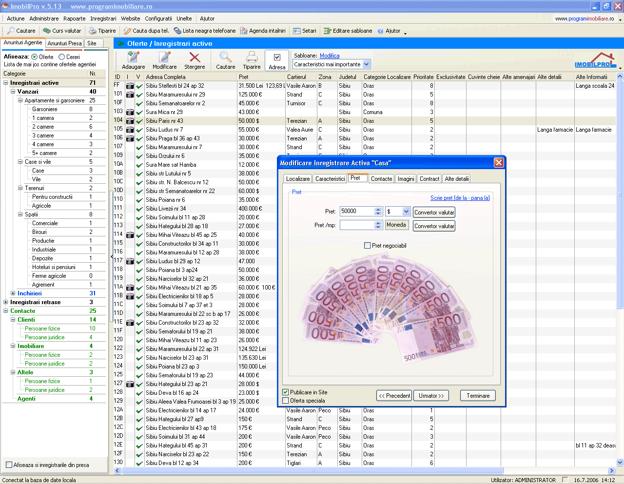 ImobilPro 5.0 software screenshot