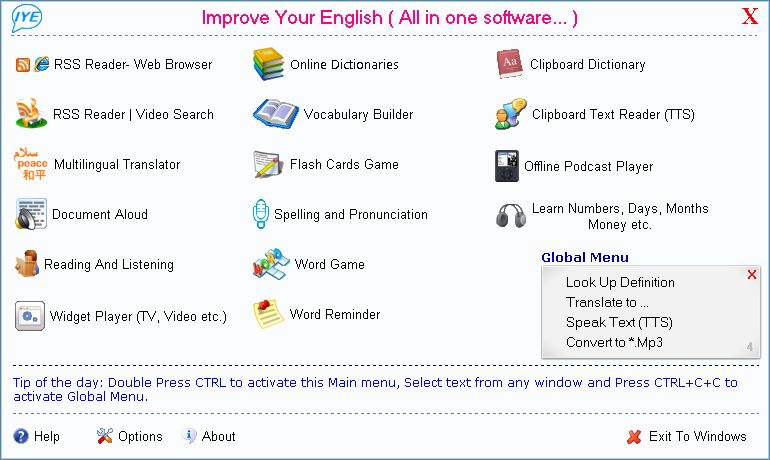 Improve Your English Pro 2.7 software screenshot
