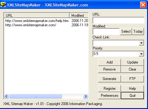 InLineLinker 1.01 software screenshot