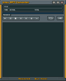 InTex MP3 Converter 3.01 software screenshot