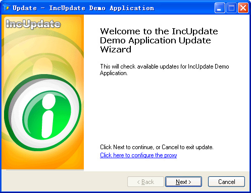 IncUpdate 3.20 software screenshot