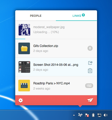 Infinit 0.9.39 software screenshot