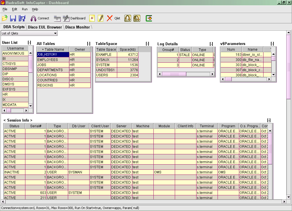 InfoCaptor 2.2 software screenshot