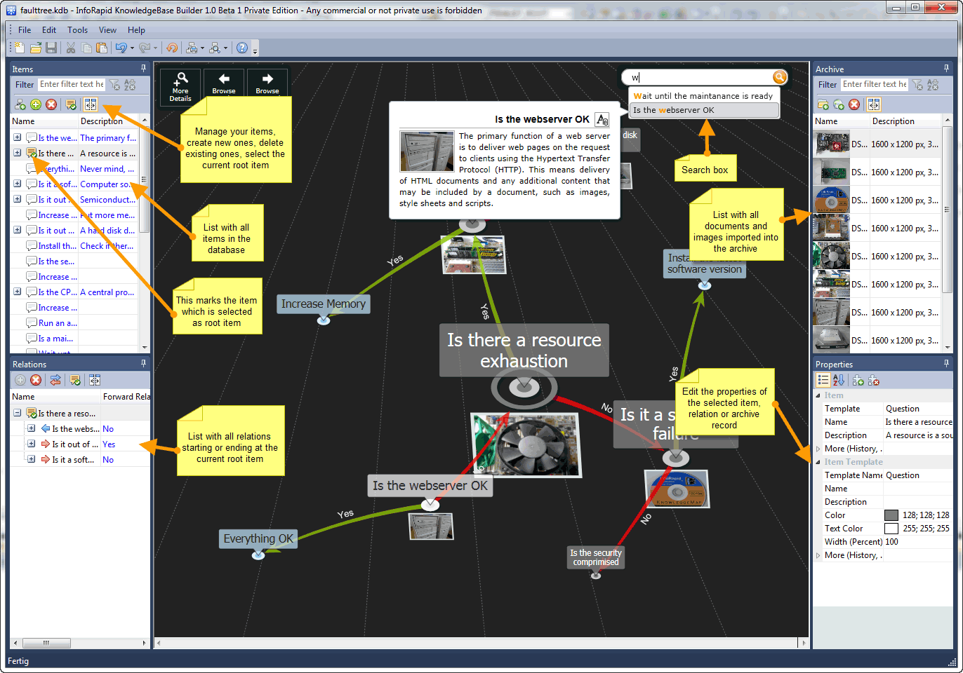 InfoRapid KnowledgeBase Builder Private Edition 4.8 software screenshot