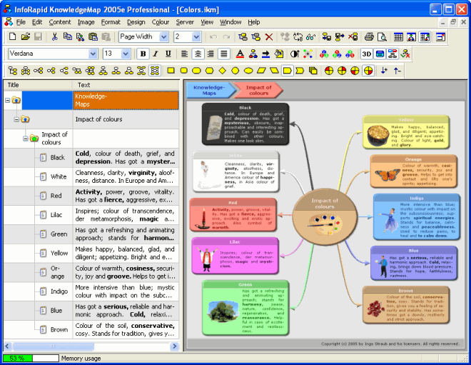 InfoRapid KnowledgeMap 2013d software screenshot