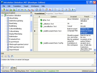 Infraluation Globalizer 3.9.5.0 software screenshot