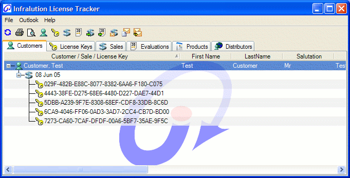 Infralution Licensing System 4.7 software screenshot