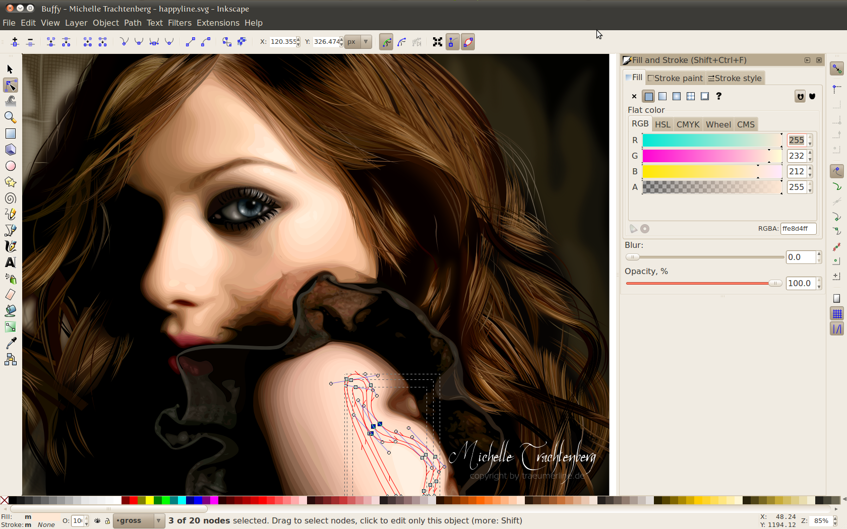 Inkscape 0.48.5 R10040 software screenshot