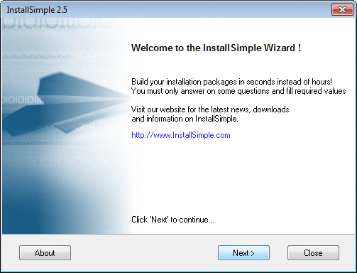 InstallSimple 2.7 software screenshot