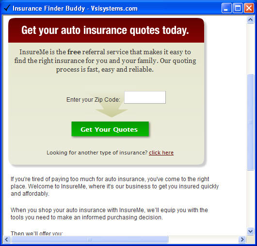 Insurance Buddy 2.1 software screenshot