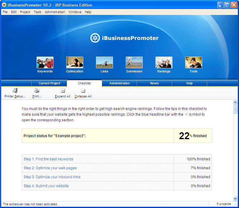 Internet Business Promoter (IBP) 10.0 software screenshot