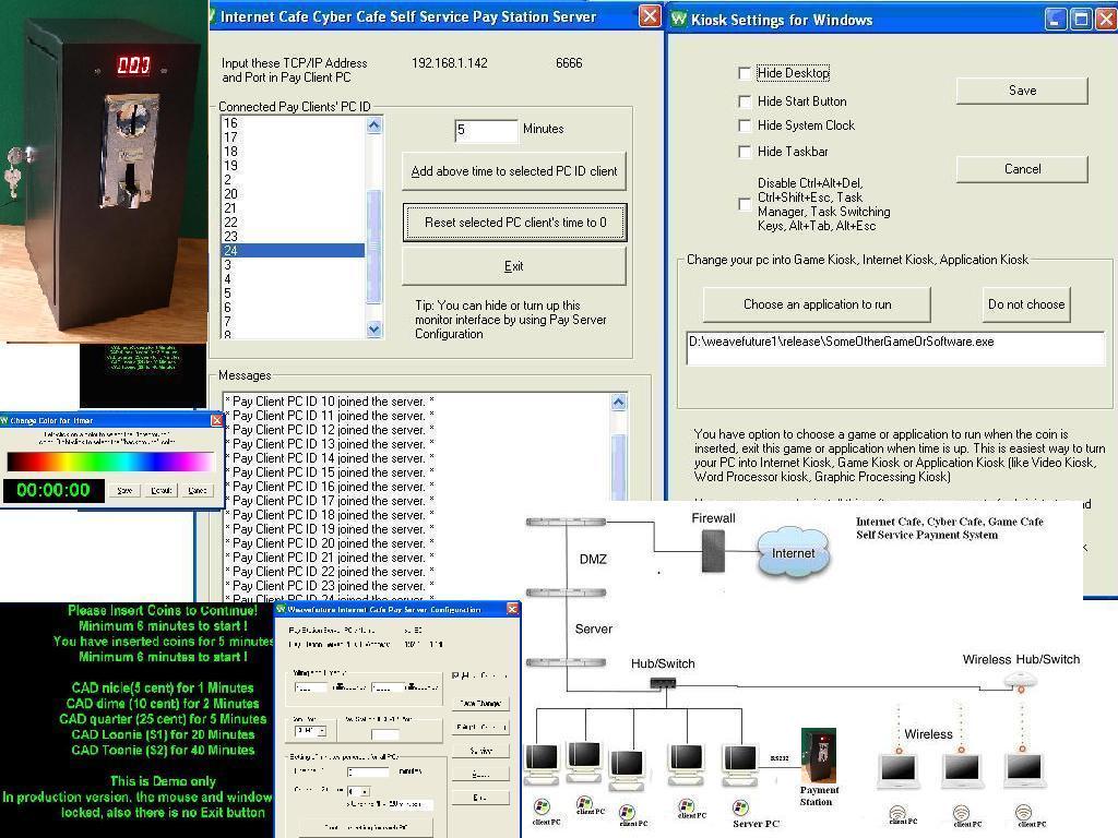 Internet Cyber Cafe Self Service Client 3.1 software screenshot