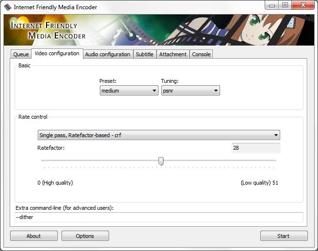 Internet Friendly Media Encoder 7.2 software screenshot