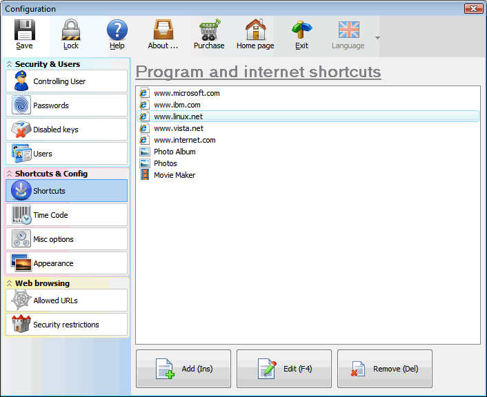 Internet Kiosk Pro 7.7.5.240 software screenshot