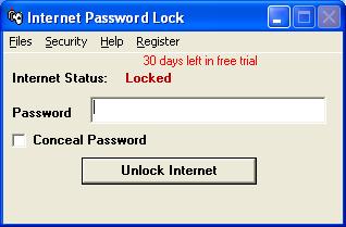 Internet Password Lock 9.0.0 software screenshot