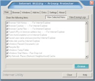 Internet Utility - Privacy Protector 3.00 software screenshot