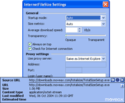 InternetFileSize 3.60 software screenshot