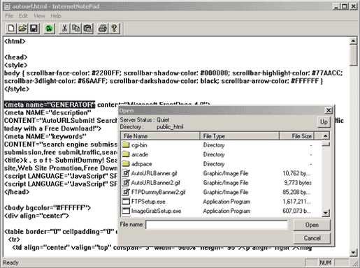 InternetNotePad! 1.8 software screenshot