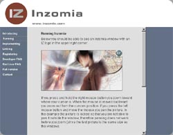 Inzomia Web trial 1.0 software screenshot