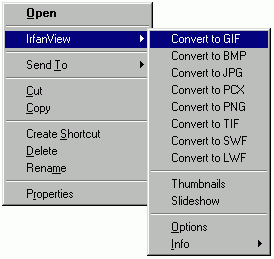 IrfanView ShellExtension 1.01 software screenshot