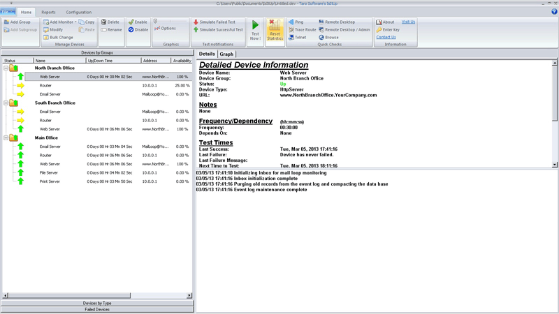 IsItUp 8.55 software screenshot