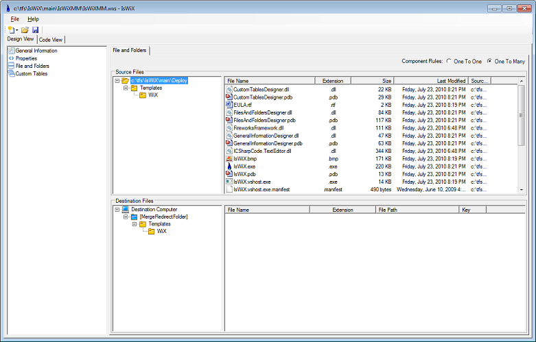 IsWiX 4.0.15284.1 software screenshot