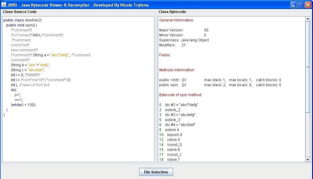 JBVD - Java Bytecode Viewer & Decompiler 1.2.1 software screenshot