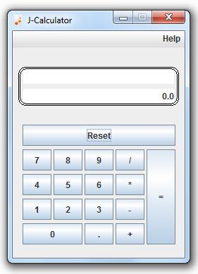 JCalculator 1.0 software screenshot