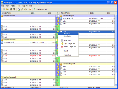 JFileSync 2.2 software screenshot